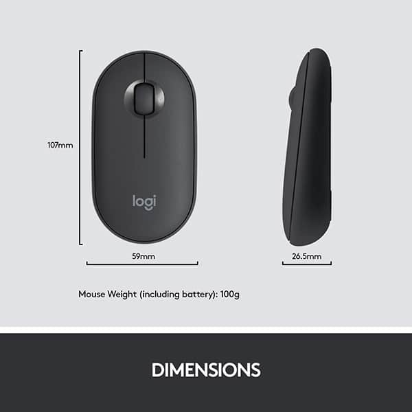 Kit tastatura si mouse Wireless LOGITECH MK470 Slim, USB, Layout US INT, negru grafit