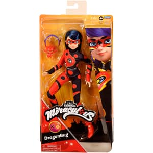 Papusa MIRACULOUS  Dragon Bug MLB50010O, 4 ani+, rosu-negru
