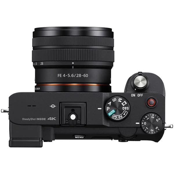 Aparat foto Mirrorless SONY Alpha A7C, 24.2MP, 4K, negru + Obiectiv Sony FE28-60mm F4-5.6