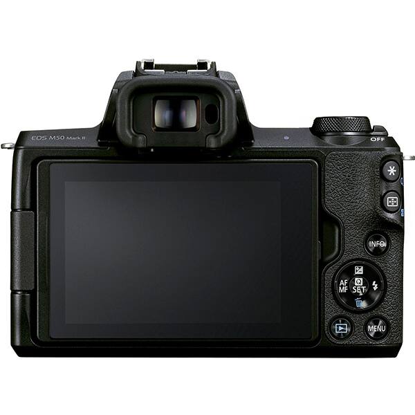 Aparat foto mirrorless CANON EOS M50 II,24.1 MP, 4K, Wi-Fi, negru + Obiectiv M18-150 IS