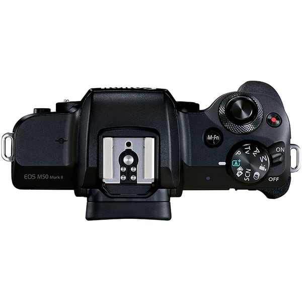 Aparat foto mirrorless CANON EOS M50 II,24.1 MP, 4K, Wi-Fi, negru + Obiectiv M15-45 IS