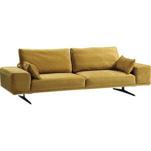 Canapea fixa Betty, 3 locuri, 245 x 95 x 60 cm, mustar