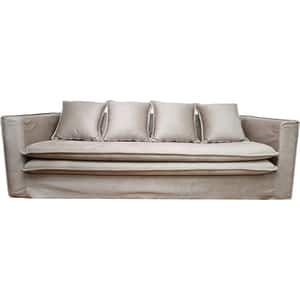 Canapea fixa Gloria, 3 locuri, 235 x 95 x 67 cm, bej