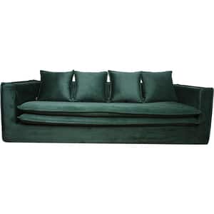 Canapea fixa Gloria, 3 locuri, 235 x 95 x 67 cm, verde