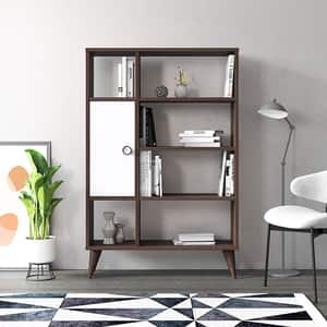 Biblioteca Soho L, nuc, 80 x 25 x 121 cm