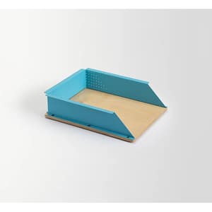 Tavita documente SPIN Cora Boxxit Small, metal-lemn, cyan