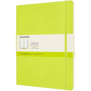 Carnet notite MOLESKINE Lemon Green Soft Notebook, velina, Extra Large, 120 file, verde deschis