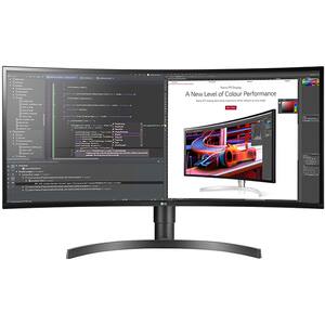 Monitor curbat LED IPS LG 34WL85C-B, 34" QHD, HDR 10, 60Hz, negru
