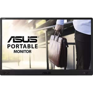Monitor portabil LED IPS ASUS ZenScreen MB166C, 15.6", Full HD, 60Hz, Flicker Free, negru