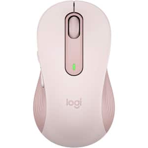 Mouse Wireless LOGITECH Signature M650 Large, Dual Mode, 2000 dpi, Bluetooth, roz