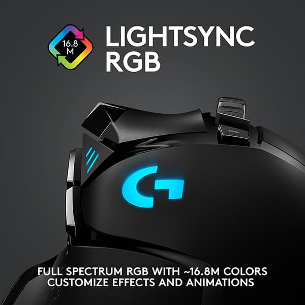 Mouse Gaming Wireless LOGITECH G502 Lightspeed, 16000 dpi, negru