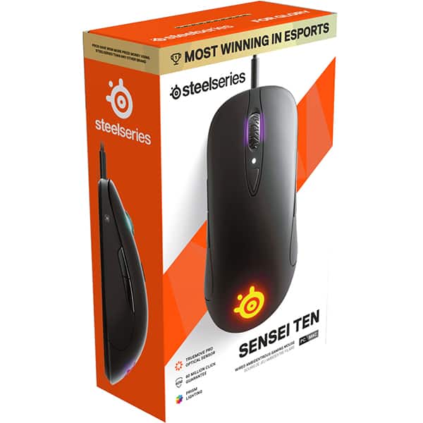Mouse Gaming STEELSERIES Sensei Ten, 18000 dpi, negru