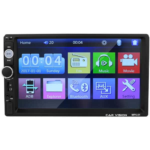 Media receiver auto CAR VISION MP5-01, 4 x 45W Touch, Bluetooth, USB, MirrorLink