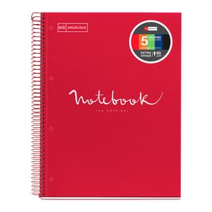 Caiet pentru scoala MIQUELRIUS, matematica, A4, 120 file, legatura spirala, rosu