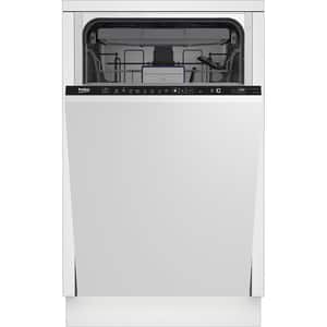 Masina de spalat vase incorporabila BEKO BDIS38120Q, 11 seturi, 8 programe, 45 cm, Clasa E, panou comanda negru