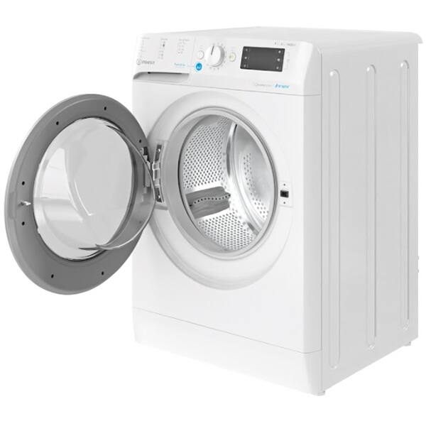 Masina de spalat rufe frontala cu uscator INDESIT BDE 961483X WS EU N, 9/6 kg, 1400rpm, Clasa C/D, alb
