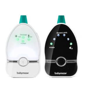 Monitor audio cu lampa de veghe BABYMOOV Easy Care A014015, alb-negru 
