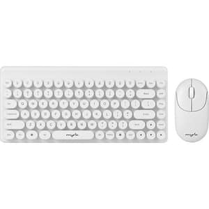 Kit tastatura si mouse Wireless MYRIA MY8535WH, USB, alb