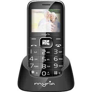 Telefon mobil MYRIA Senior 2 MY9072BK, 32MB RAM, 2G, Dual SIM, Black