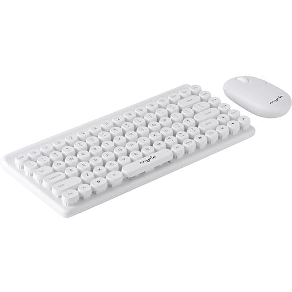 Dishonesty Masculinity Active Kit tastatura si mouse Wireless MYRIA MY8535WH, USB, alb