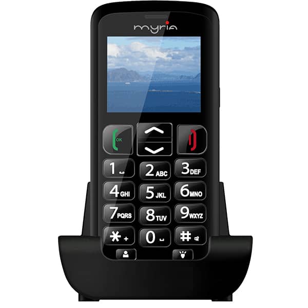 Telefon mobil MYRIA Senior MY9071BK, 256MB RAM, 3G, Dual SIM, Black