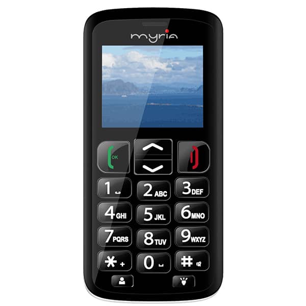 Telefon mobil MYRIA Senior MY9071BK, 256MB RAM, 3G, Dual SIM, Black