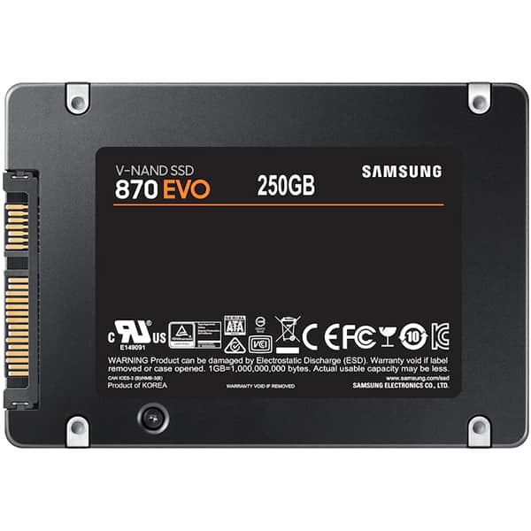 Solid-State Drive (SSD) SAMSUNG 870 EVO, 250GB, SATA3, 2.5", MZ-77E250B/EU