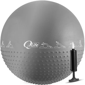 Minge gimnastica PROGRESSIVE GYM-BALL-65, 65 cm, gri