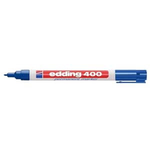 Marker permanent EDDING 400, 1 mm, albastru