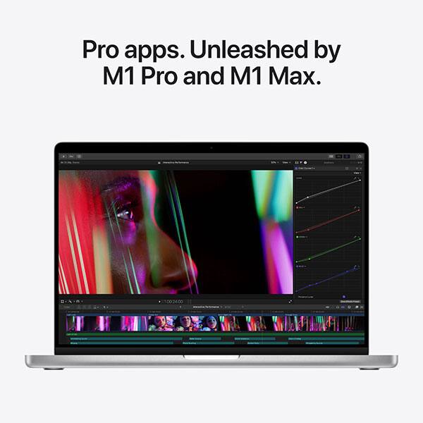 Laptop APPLE MacBook Pro 16 mk1h3ze/a, Apple M1 Max, 16.2" Liquid Retina XDR, 32GB, SSD 1TB, Grafica integrata, macOS Monterey, Silver - Tastatura layout INT