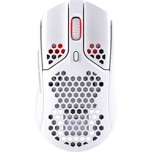 Mouse Gaming Wireless HyperX Pulsefire Haste, 16000 dpi, alb-roz