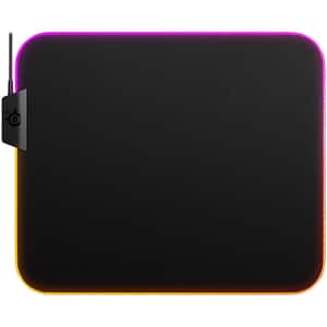Mouse Pad Gaming STEELSERIES QcK Prism Cloth M, RGB, PC/MAC, negru