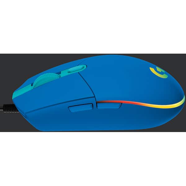 Mouse gaming LOGITECH G203 LIGHTSYNC RGB, 8.000 dpi, albastru