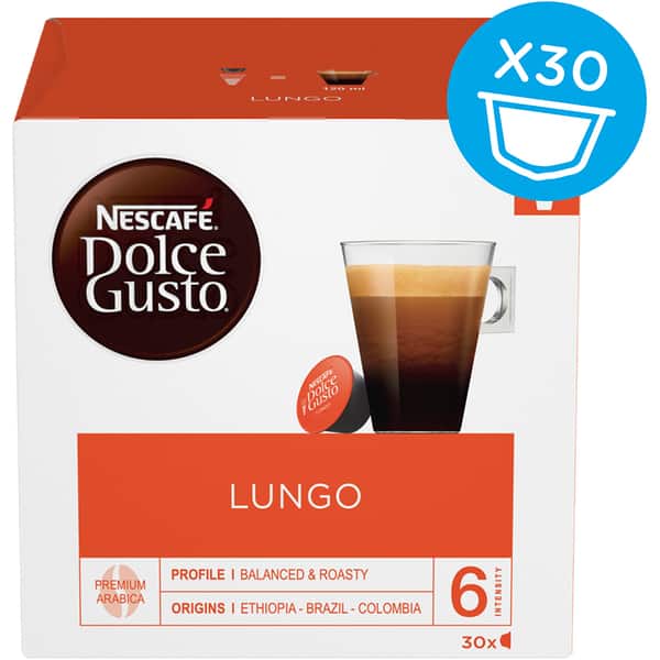 Set capsule cafea NESCAFE Dolce Gusto Lungo XL, 30 capsule, 195g