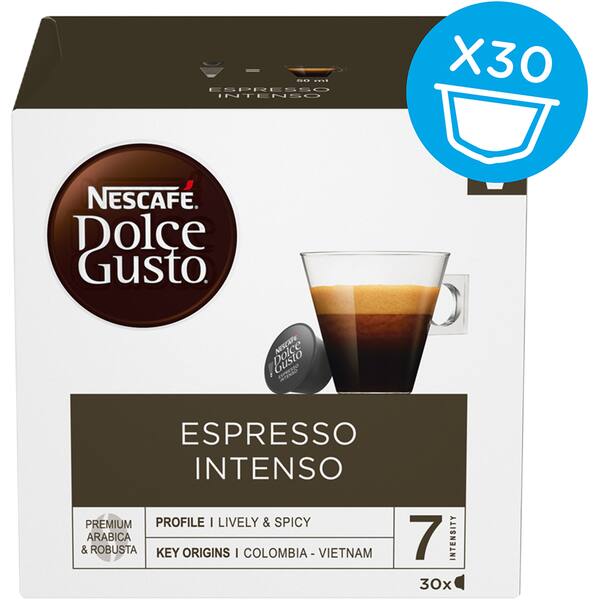 Set capsule cafea NESCAFE Dolce Gusto Espresso Intenso XL, 30 capsule, 210g