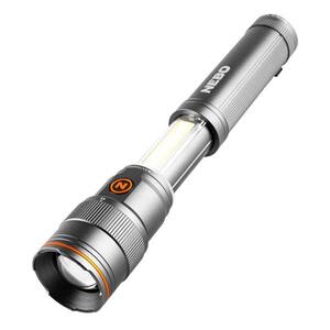 Lanterna LED NEBO Franklin Slide RC NEB-WLT-0025-G, 500 lumeni, Acumulator 2000mAh, gri
