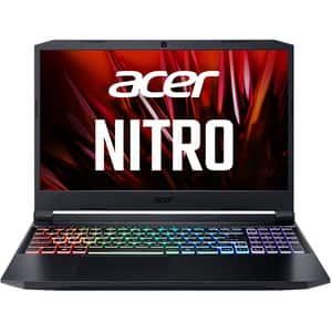 Laptop Gaming ACER Nitro 5 AN515-45-R3HB, AMD Ryzen 5 5600H pana la 4.2GHz, 15.6" Full HD, 8GB, 1TB + SSD 256GB, NVIDIA GeForce RTX 3060 6GB, Free DOS, negru