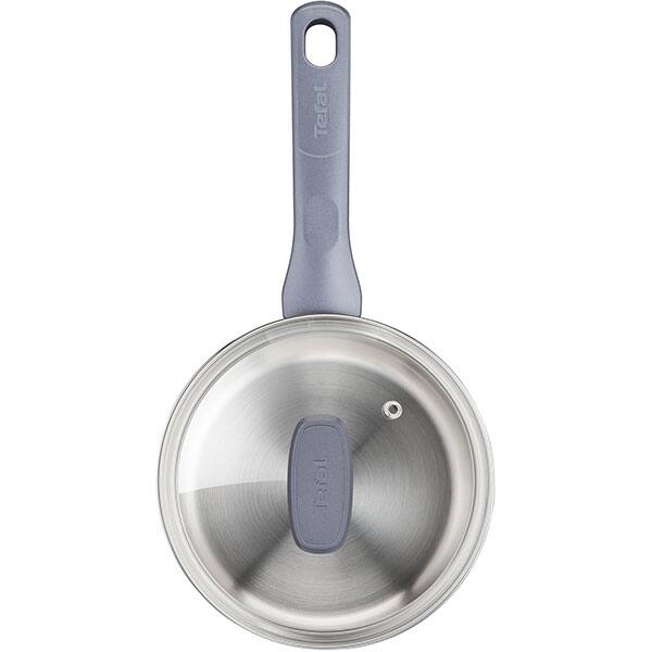 Set vase TEFAL Daily Cook G713SB45, 11 piese, 16- 28cm, otel, argintiu