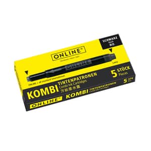 Patroane cerneala ONLINE Combi, 5 buc, negru