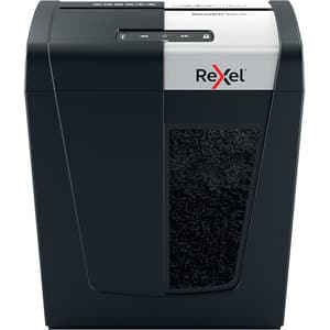 Distrugator documente manual REXEL SECURE MC6, 6 coli, 18l, Micro-cut, negru