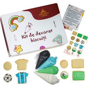 Kit pentru decorat biscuiti CRISTINA'S CAKES Fotbal