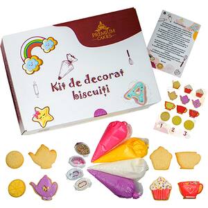 Kit pentru decorat biscuiti CRISTINA'S CAKES Tea Time