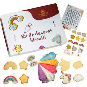 Kit pentru decorat biscuiti CRISTINA'S CAKES Unicorn