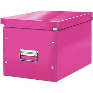 Cutie organizare LEITZ Click & Store WOW, 320 x 310 x 360 mm, carton, roz