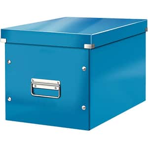 Cutie organizare LEITZ Click & Store WOW, 320 x 310 x 360 mm, carton, albastru