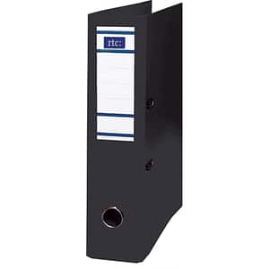 Biblioraft plastifiat RTC Esential, A4, 75 mm, negru