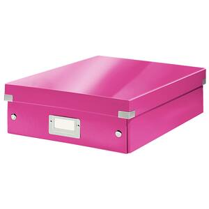Cutie organizare LEITZ Click & Store Organizer, 281 x 100 x 370 mm, carton, roz