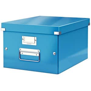 Cutie organizare LEITZ Click & Store, 281 x 200 x 370 mm, carton, albastru