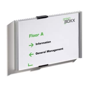 Info sign DURABLE, 210 x 148.5 mm, aluminiu