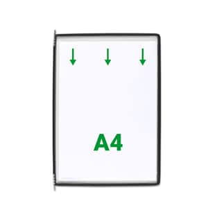Display TARIFOLD, A4, 10 bucati, negru